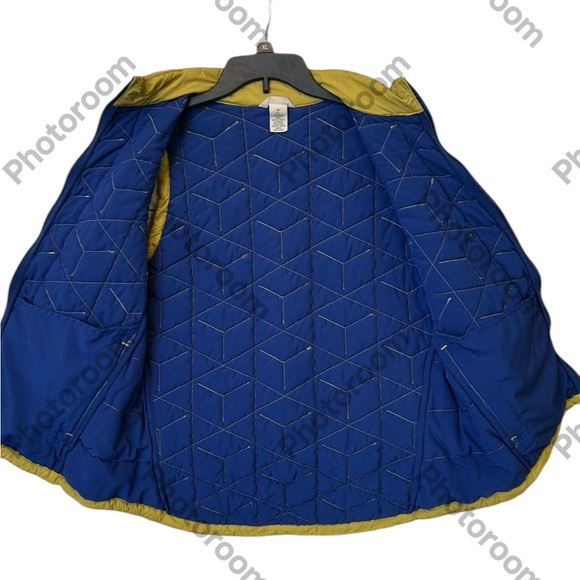 Duluth Trading Co. Women’s Agiloft Quilted Puffer Vest Chartreuse Green/Blue L - Picture 10 of 14